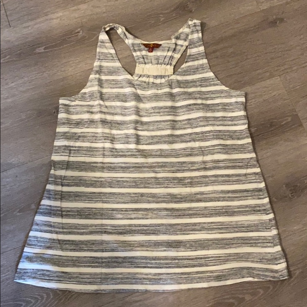 7 For All Mankind Striped Tank